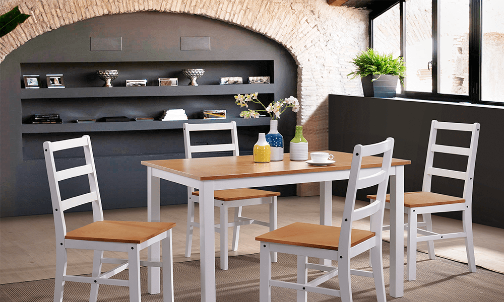 Mesa y sillas TOSCANA en Conforama