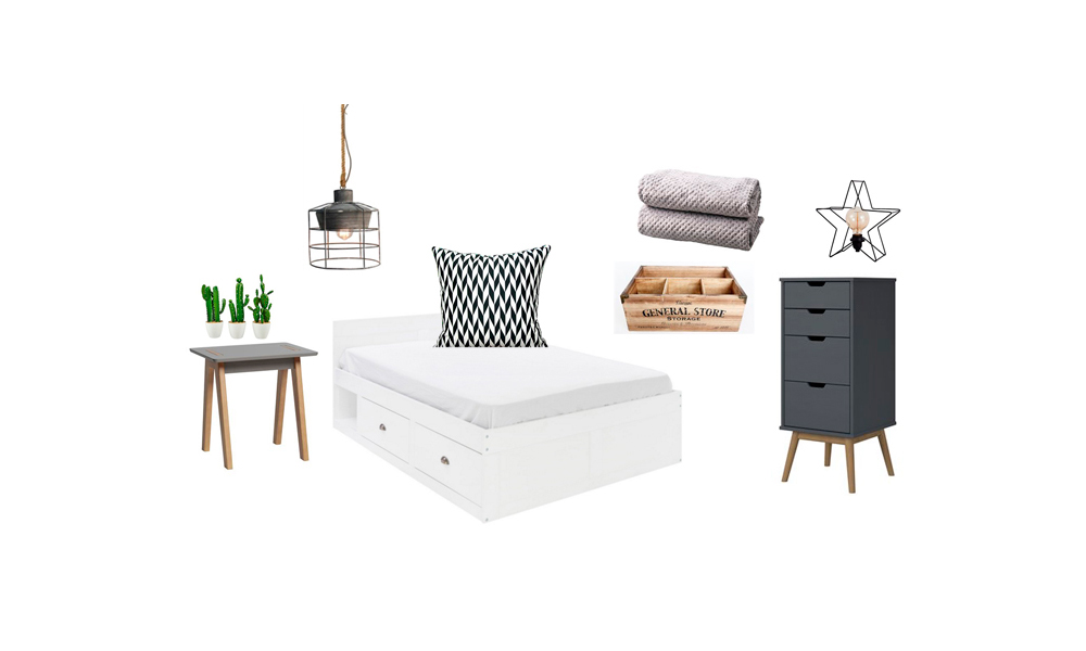 Estilo Industrial en Conforama habitacion estilo nordico