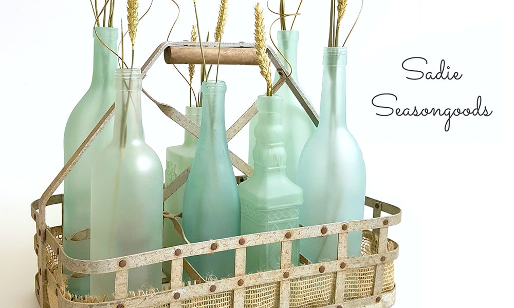 Botellas como centro de mesa Botellas personalizadas como centro de mesa