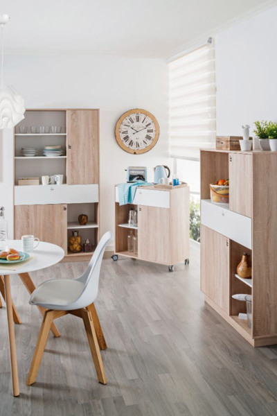 Mueble con ruedas EMMA Cocina Conforama isla de cocina