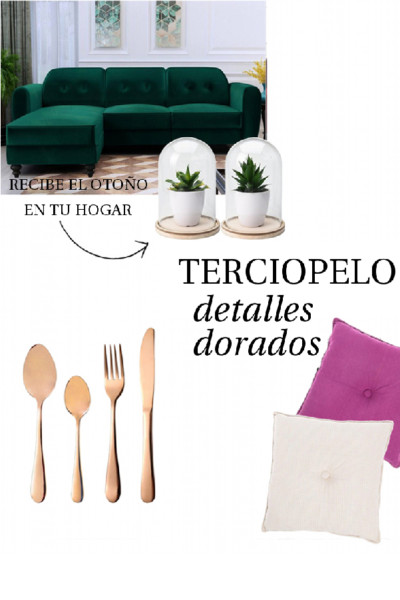 Terciopelo y detalles dorados entre las tendencias deco del otoño Terciopelo y detalles dorados entre las tendencias deco del otoño
