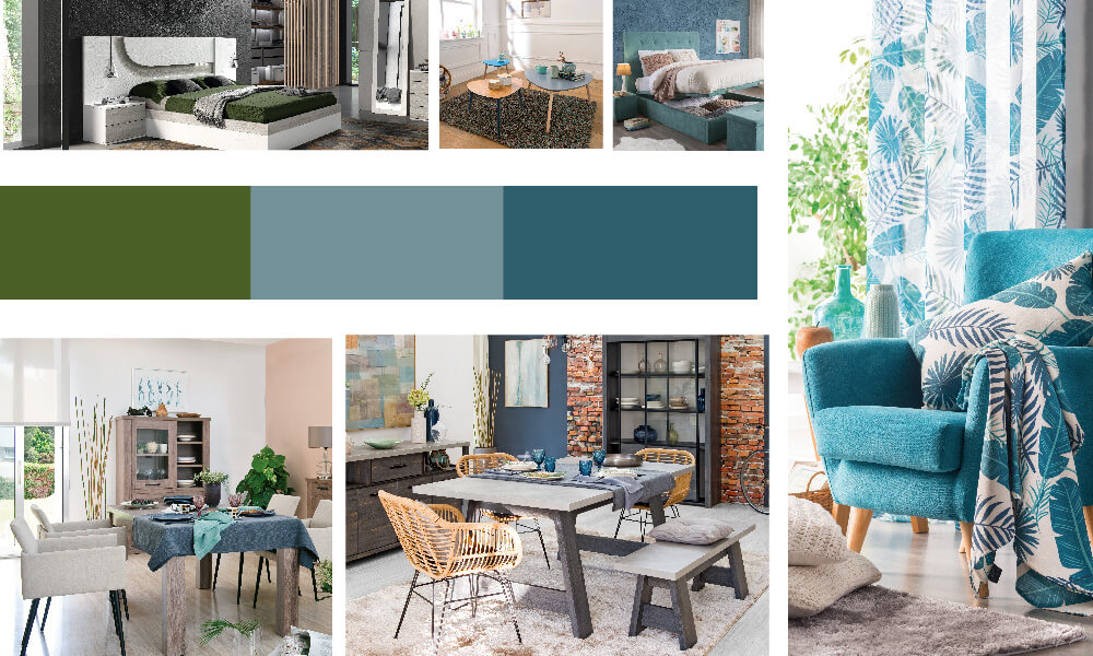 Colores relajantes para un resultado sereno del test de decoración