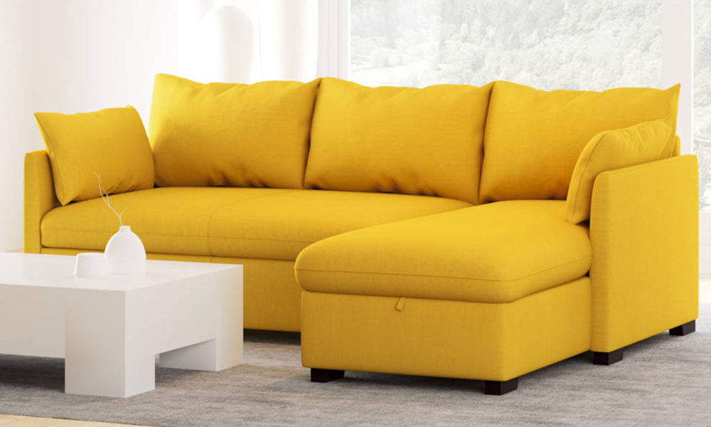 Chaise longue con cama reversible tela COSY de Conforama Chaise longue con cama reversible tela COSY de Conforama