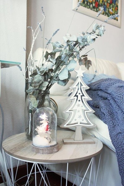 Ideas para decorar en navidad: detalles en color blanco ideas para decorar en navidad