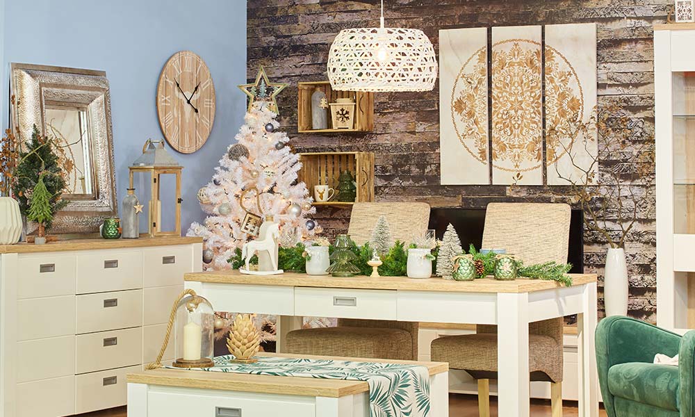 Decoración de navidad White Forest o estilo nórdico Conforama Decoración de navidad White Forest o estilo nórdico Conforama