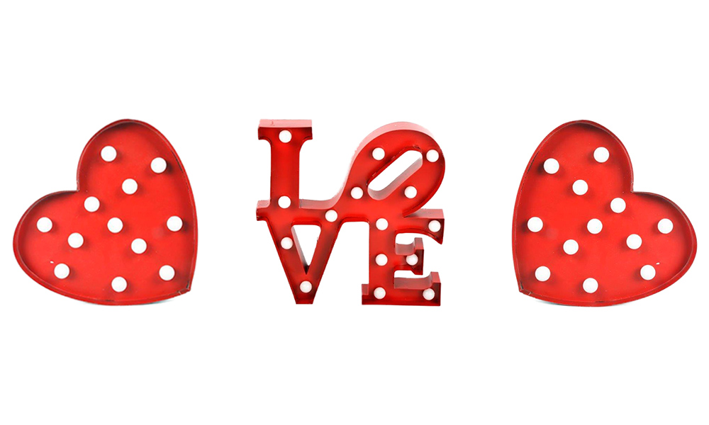 Dale un giro a la decoración del dormitorio en San Valentín Figuras LED Dale un giro a la decoración del dormitorio en San Valentín Figuras LED