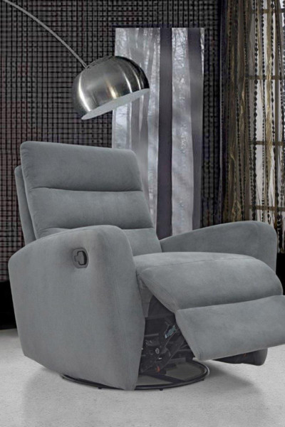 Sillón relax y giratorio MATEO de Conforama, con regulador de respaldo y reposapiés regalos para padres - Sillón relax y giratorio MATEO de Conforama, con regulador de respaldo y reposapiés