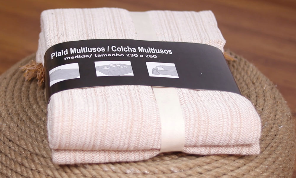 Colcha plaid multiusos 230x260 cm RAYAS de Conforama Colcha plaid multiusos 230x260 cm RAYAS de Conforama
