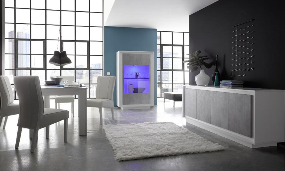 Aparador 4 puertas de la serie MONACO con descuento en Conforama Aparador 4 puertas de la serie MONACO con descuento en Conforama