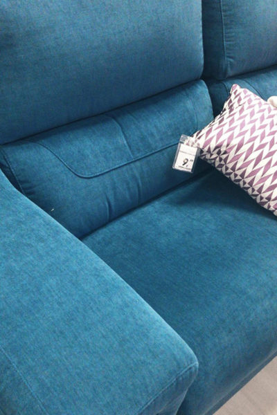 Chaise longue en color azul Chaise longue en color azul