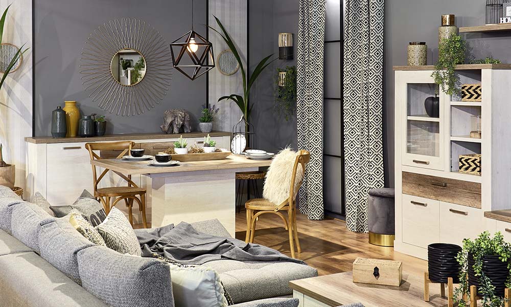Salón VERONA ambientado con la tendencia Exotic Chic