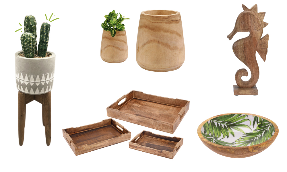 Elementos decorativos en madera de Conforama Elementos decorativos en madera de Conforama