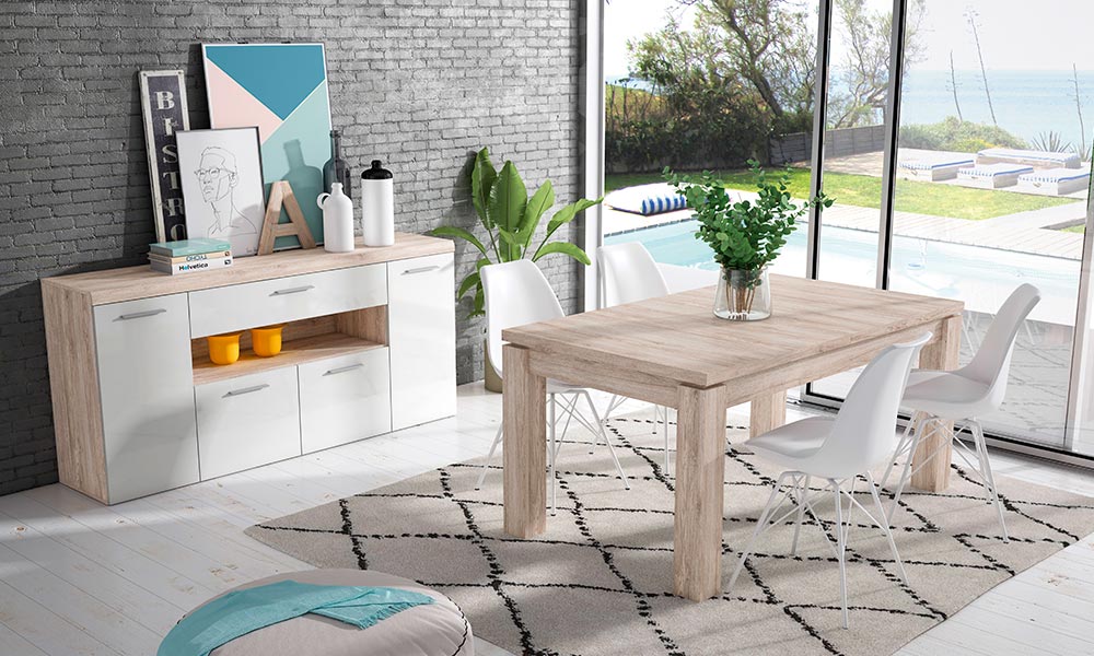 Una mesa extensible es clave para recibir invitados en tu apartamento de la playa decoracion apartamento playa