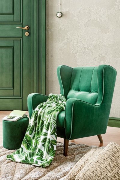 El sillón YASMIN en verde vintage es la mejor elección verde vintage