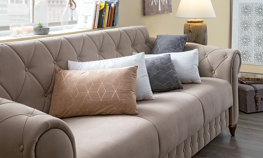 como hacer cojines para sofas