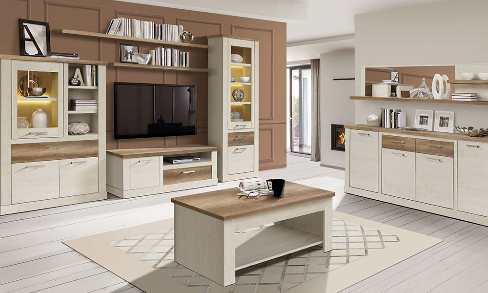 combinar muebles de distintas maderas