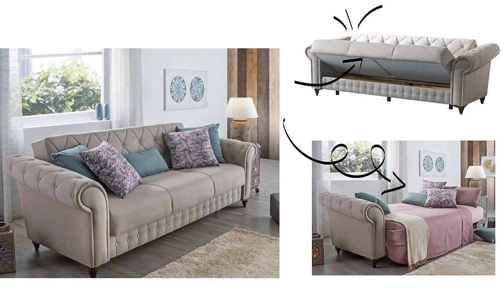 Un sofá cama es ideal para cualquier tipo de salón-comedor, ¡sea del estilo que sea! comedores clásicos