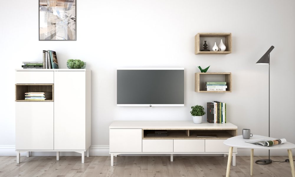 Colección salones URBAN salones modernos blancos casas pequeñas