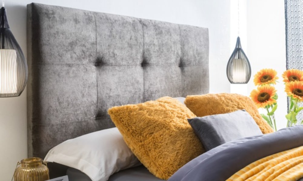Cabecero QUEBEC (190 cm) de elegante terciopelo decoracion dormitorio juvenil femenino