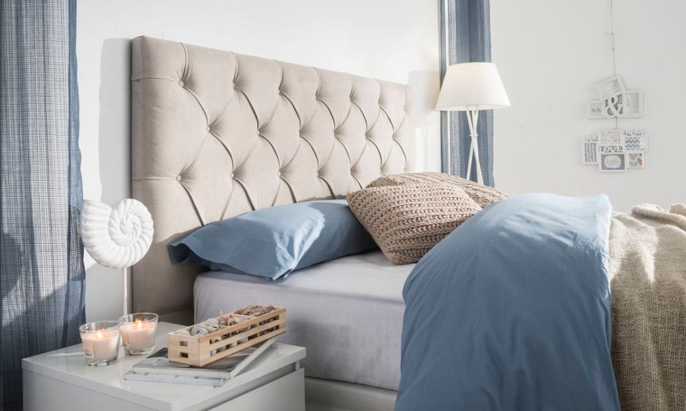 El cabecero de cama CAPRI de diseño capitoné con botones hygge decoracion