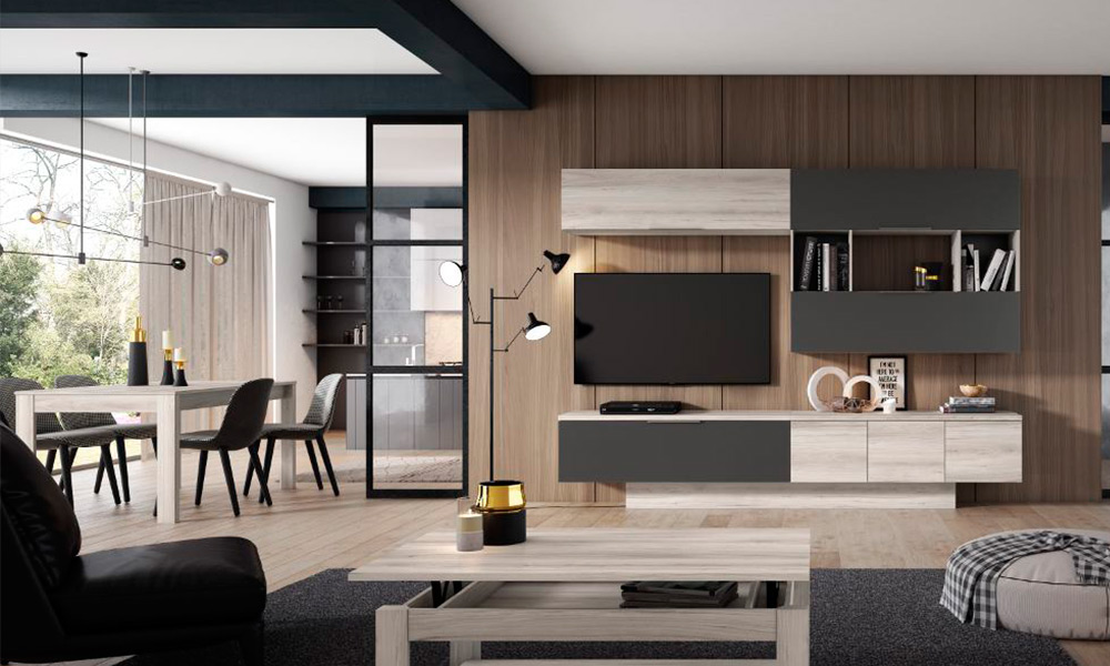 combinar muebles de distintos colores
