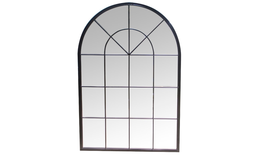 muebles shabby chic: espejo con forma de ventana