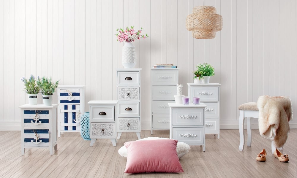pintar mobiliario de madera blanco