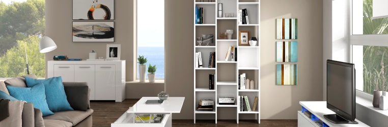 decorar con estanterias