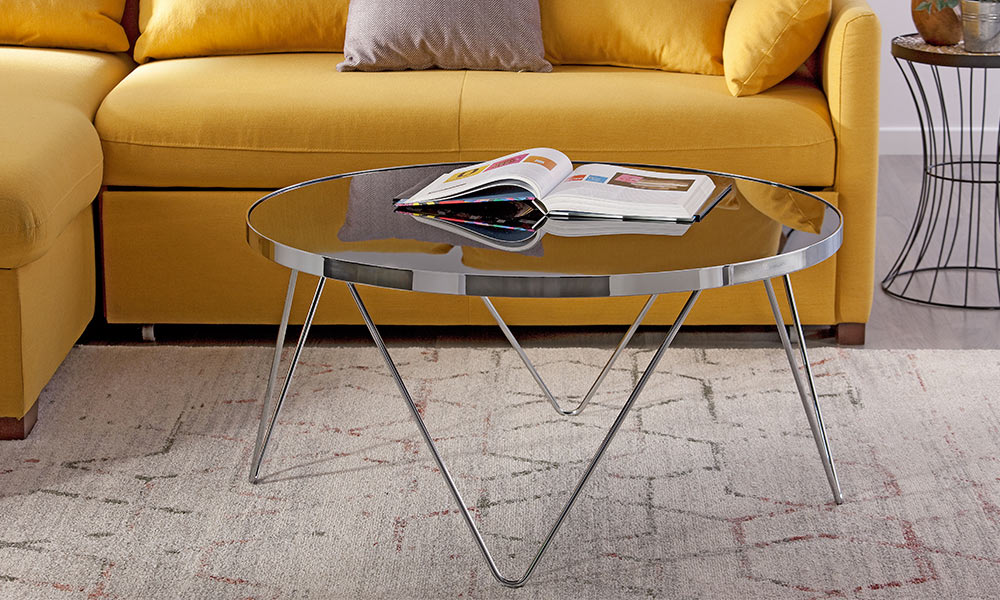 El estilo minimalista de la mesa de centro HARMONY puede servirte de inspiración para crear tu mesa de centro DIY de vidrio mesa de centro diy