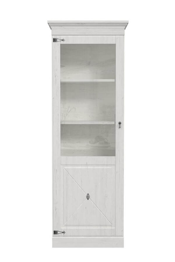 vitrina blanca con puerta de cristal del estilo de las cocinas inglesas cocinas inglesas