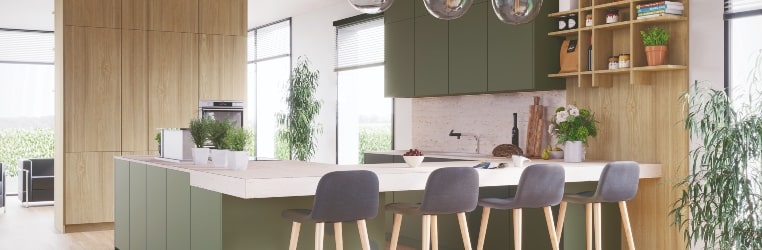 Cocina verde mint súper bonita y funcional, con estas 4 ideas
