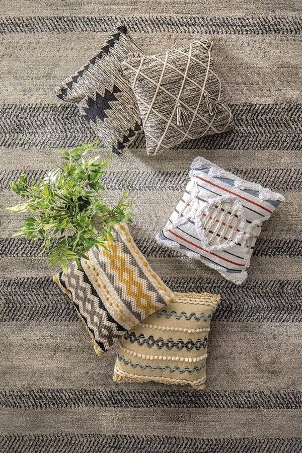 conjunto de complementos textiles de estilo boho chic estilo boho chic casa
