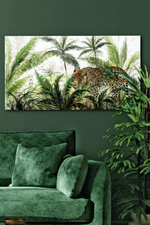 como combinar un sofa verde 