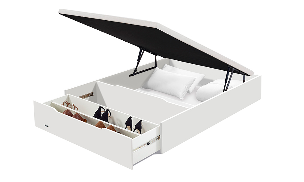 Un canapé con zapatero integrado es una gran opción si no tienes demasiado espacio en casa. ideas para guardar zapatos