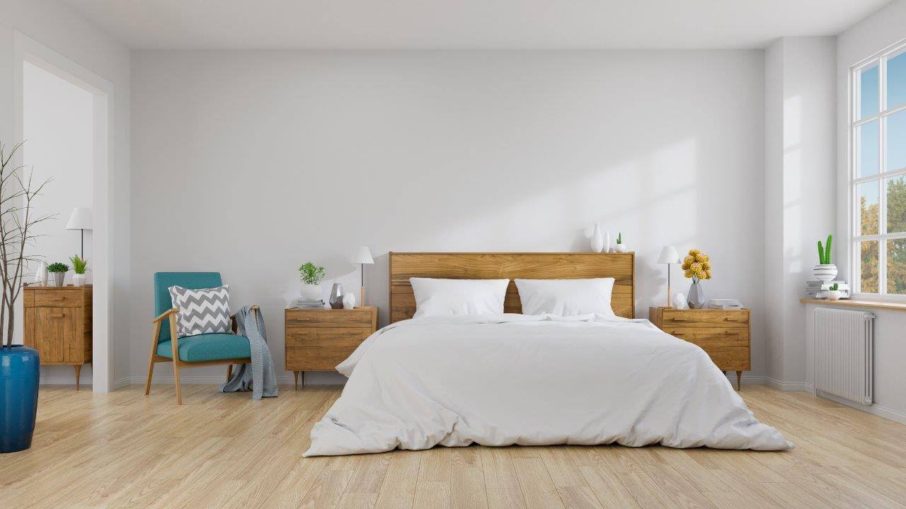 dormitorio y edredón