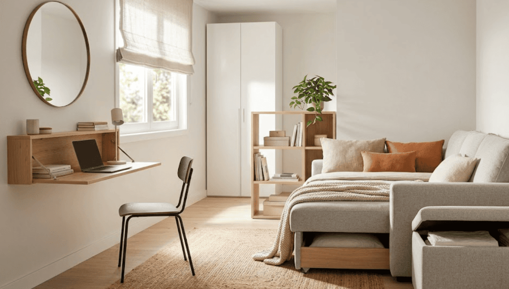 Habitación de invitados multiusos y cómo crear habitaciones versátiles