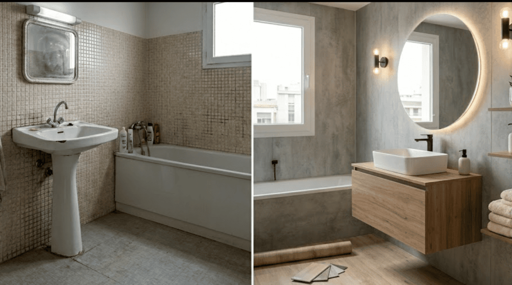 Ideas para renovar tu baño sin obras: cambia suelos y paredes fácilmente